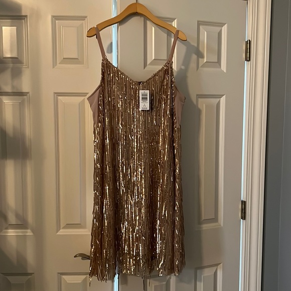 torrid Dresses Torrid Gold Sequin Dress Poshmark